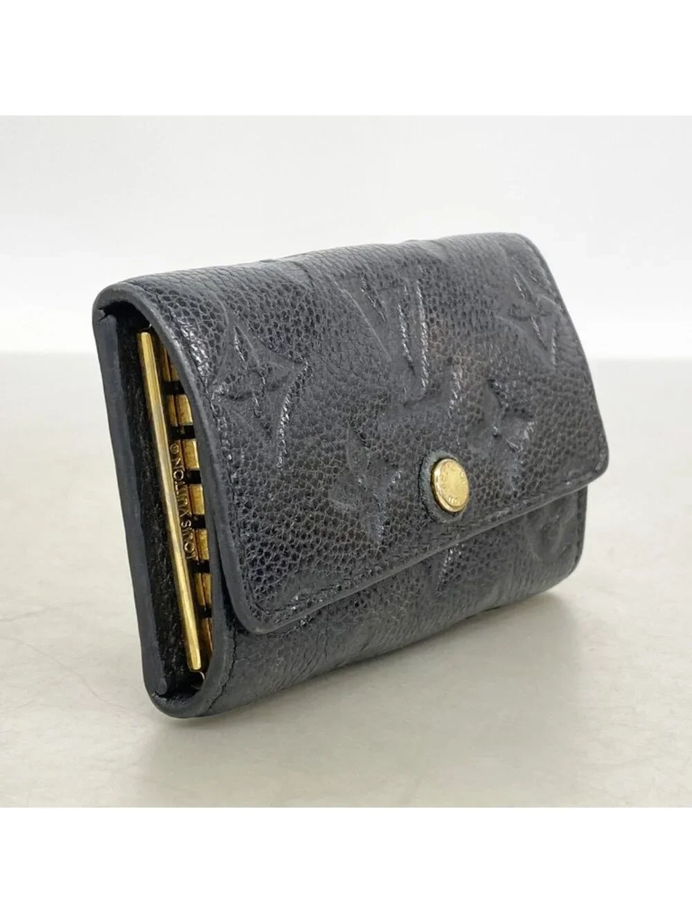Louis Vuitton Key Case Monogram Empreinte Multicles 6 Noir Key Holder Coin Purse